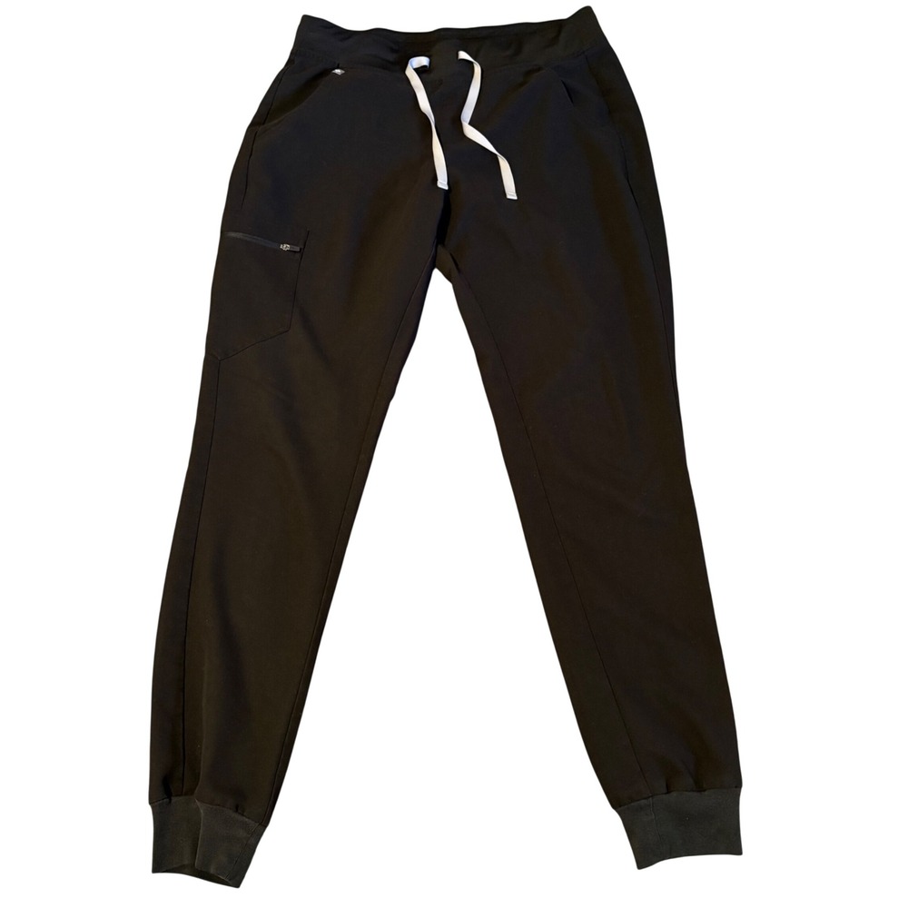 Figs Scrub Pants Womens Medium Tall Black Jogger Technical Collection W18SW2005T
